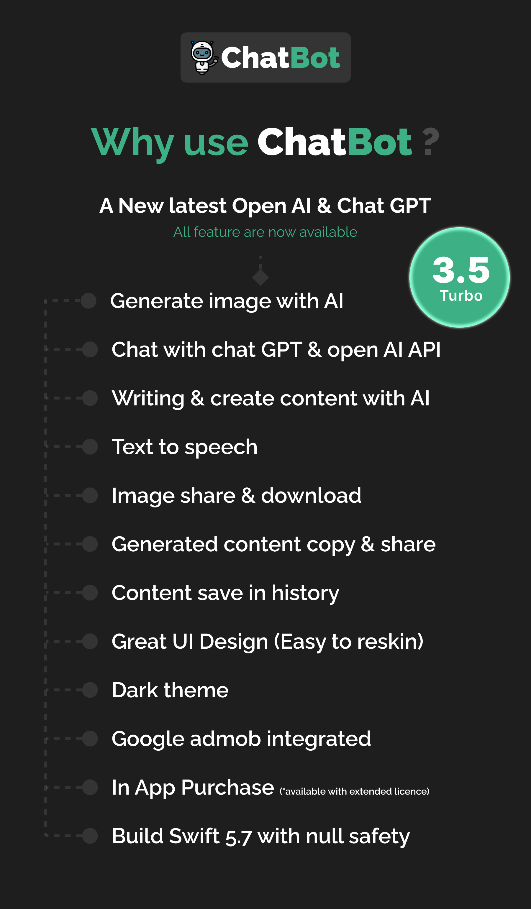 ChatBot AI : ChatGPT iOS Full Applicaiton | image Generator | Swift | ADMOB | Subscription Plan - 5