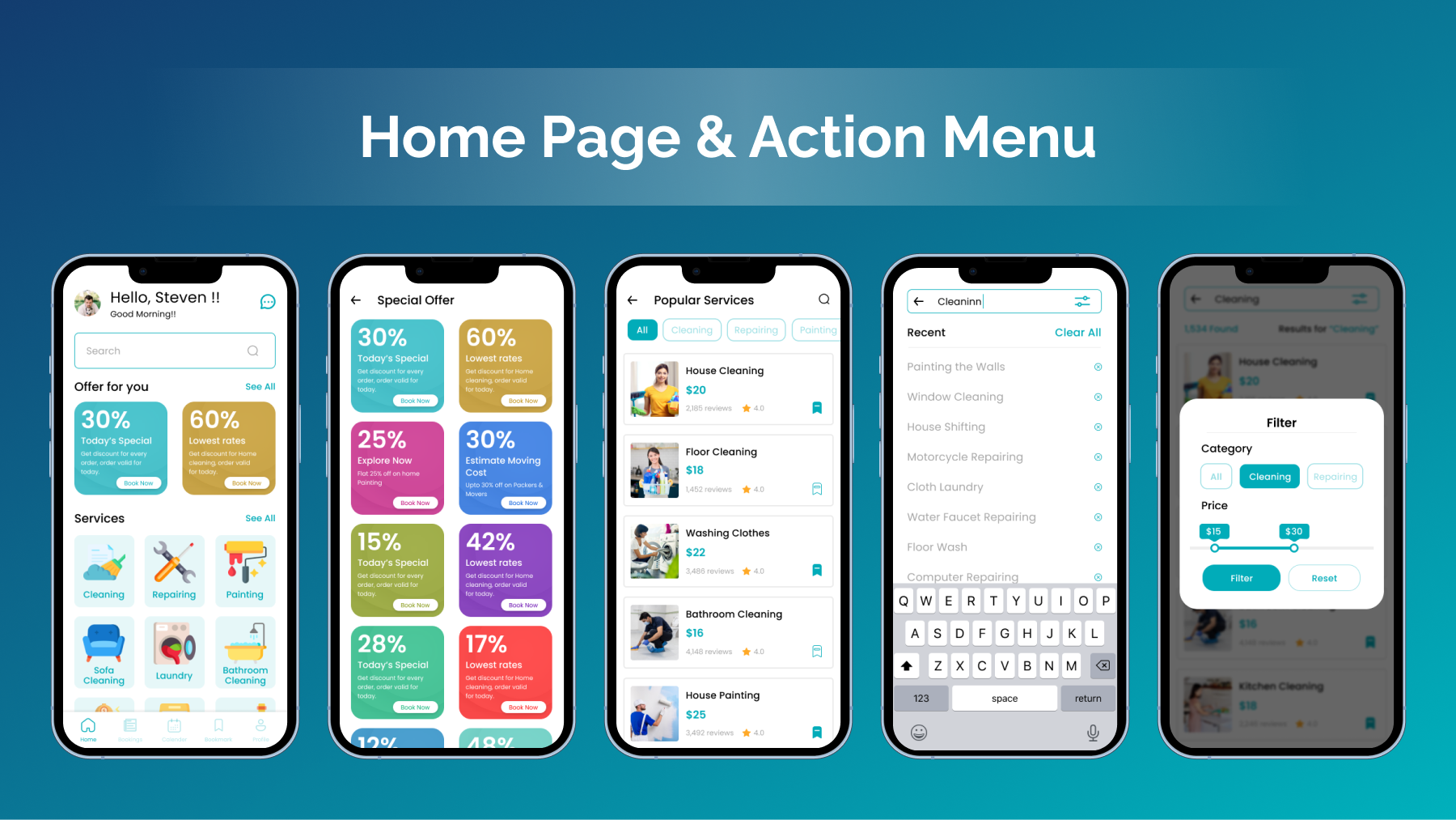 Home Service & House Work | Service Provider | Flutter iOS/Android App Template - 8