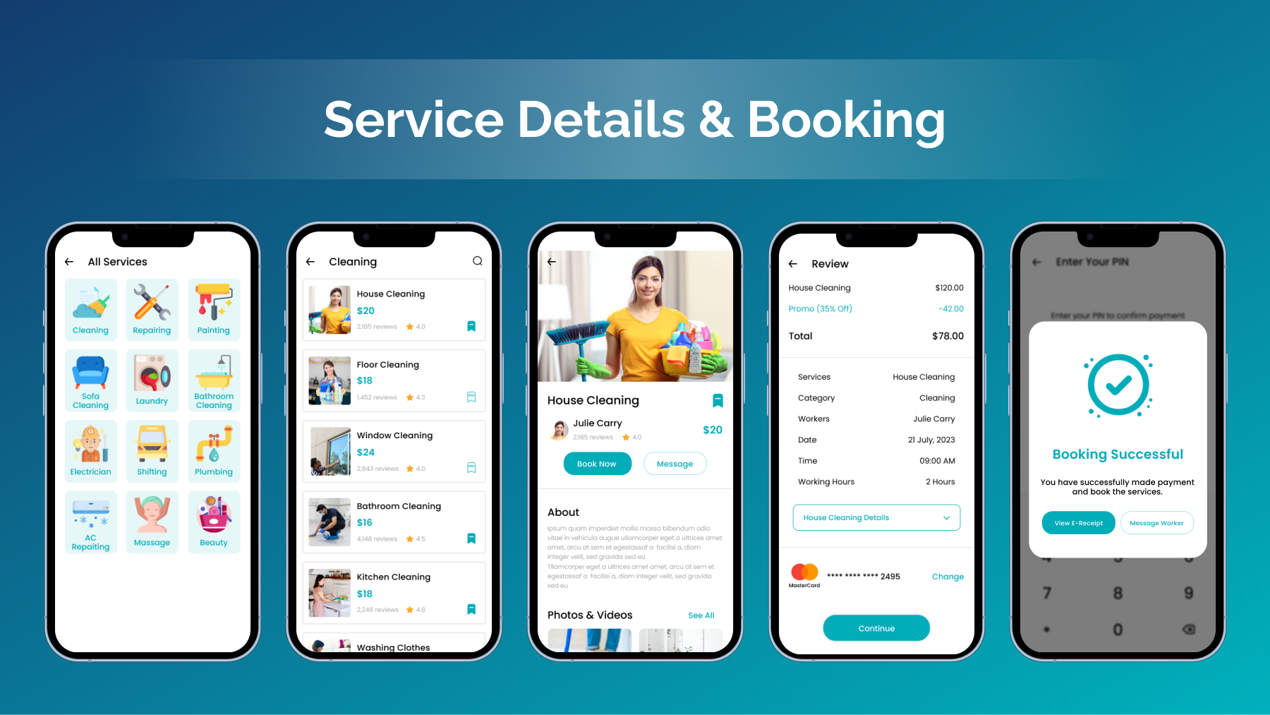 Home Service & House Work | Service Provider | Flutter iOS/Android App Template - 9