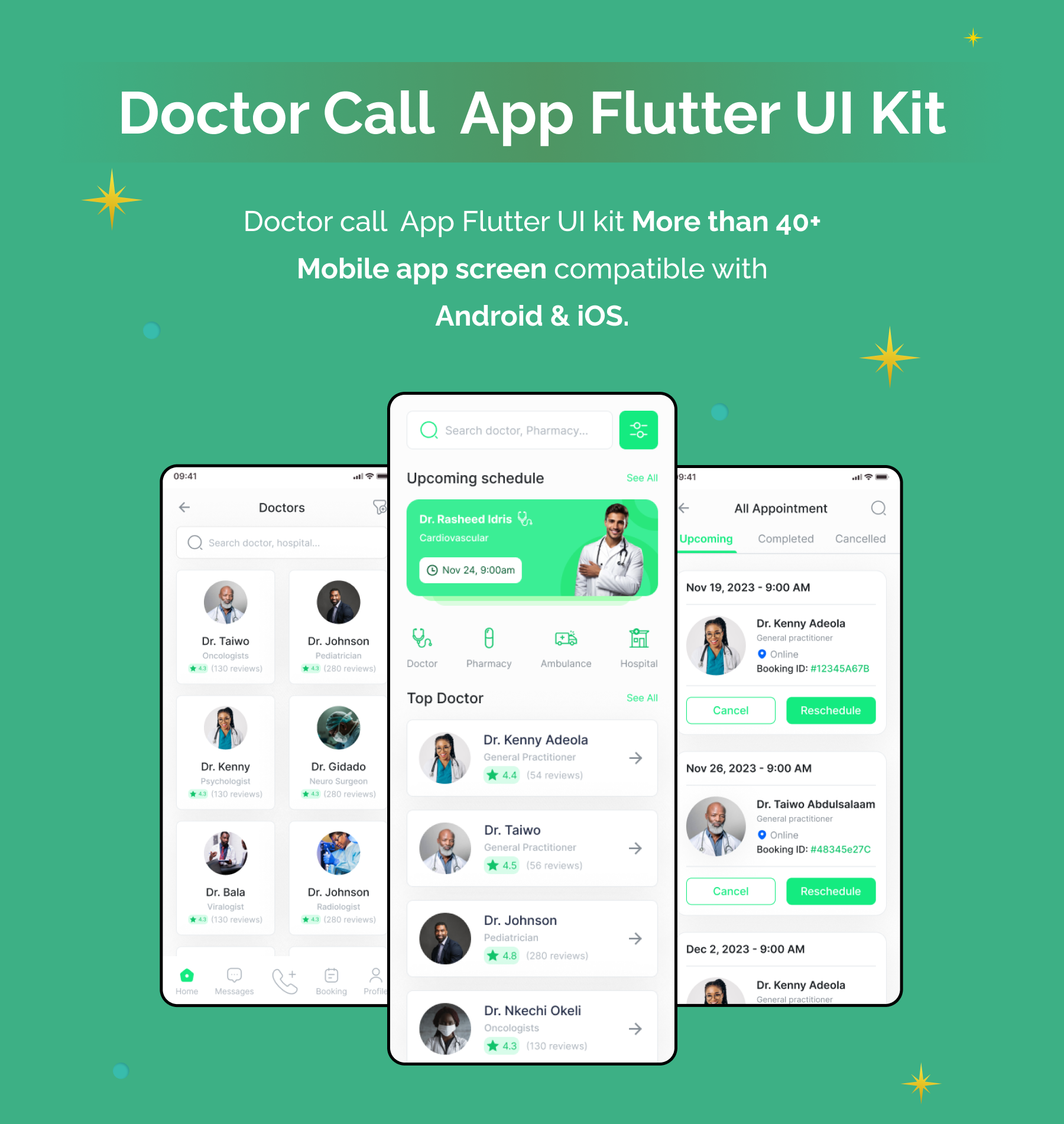 Doctor Call | Appointment System | Flutter iOS/Android App Template - 3