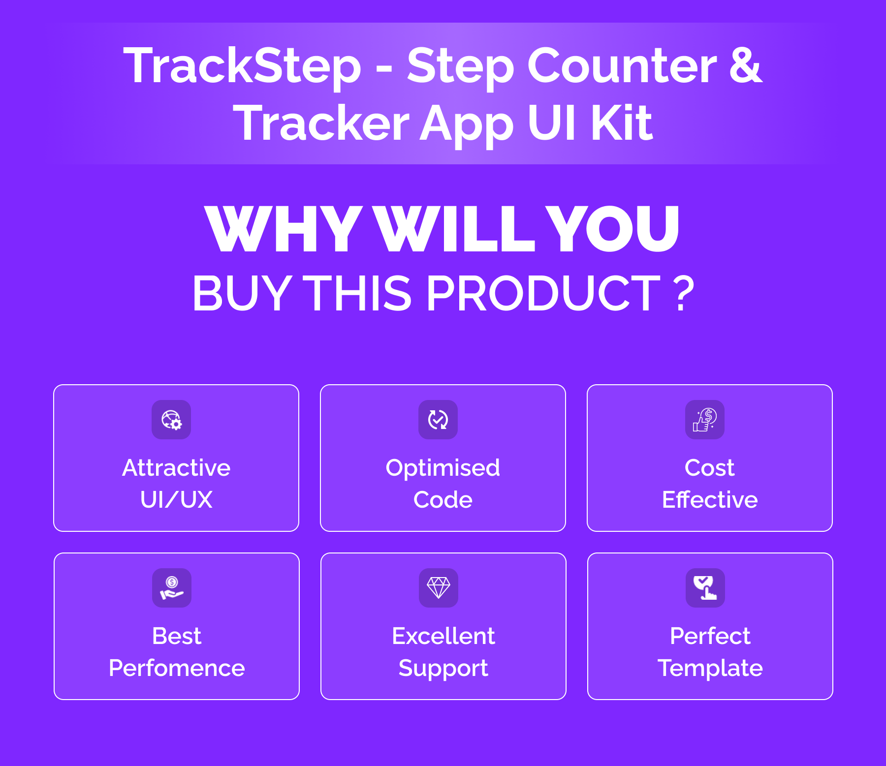 TrackStep - Step Counter | Tracker App | Flutter iOS/Android App Template - 3