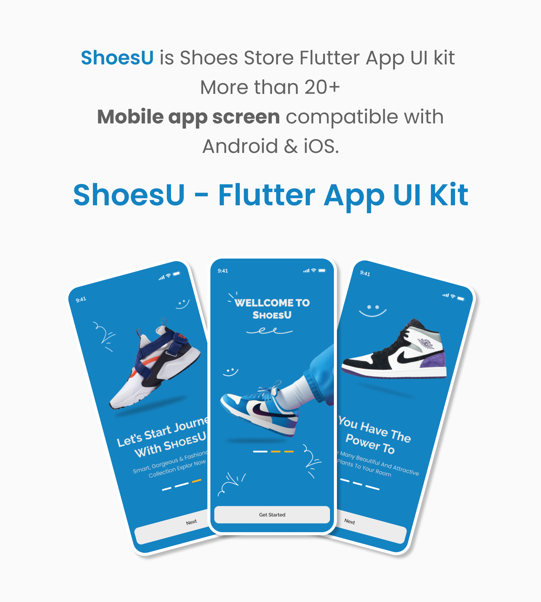 ShoesU Ecommerce Flutter app UI Kit - 3