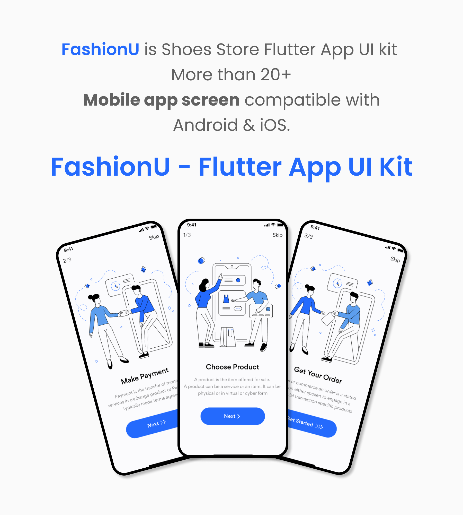 FashionU E-Commerce Flutter App UI Kit - 3