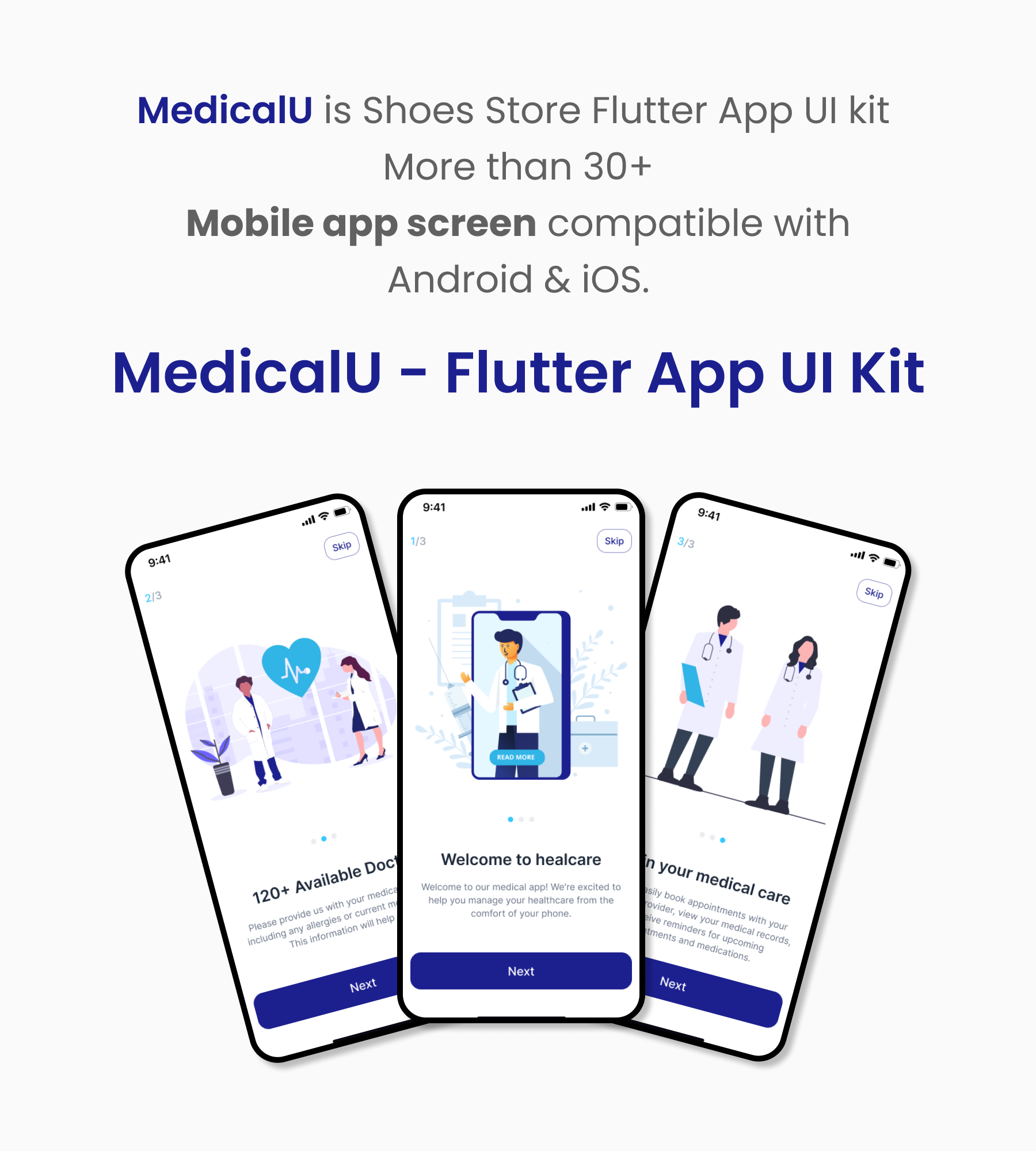 MedicalU - Doctor Appointment Flutter App UI Kit