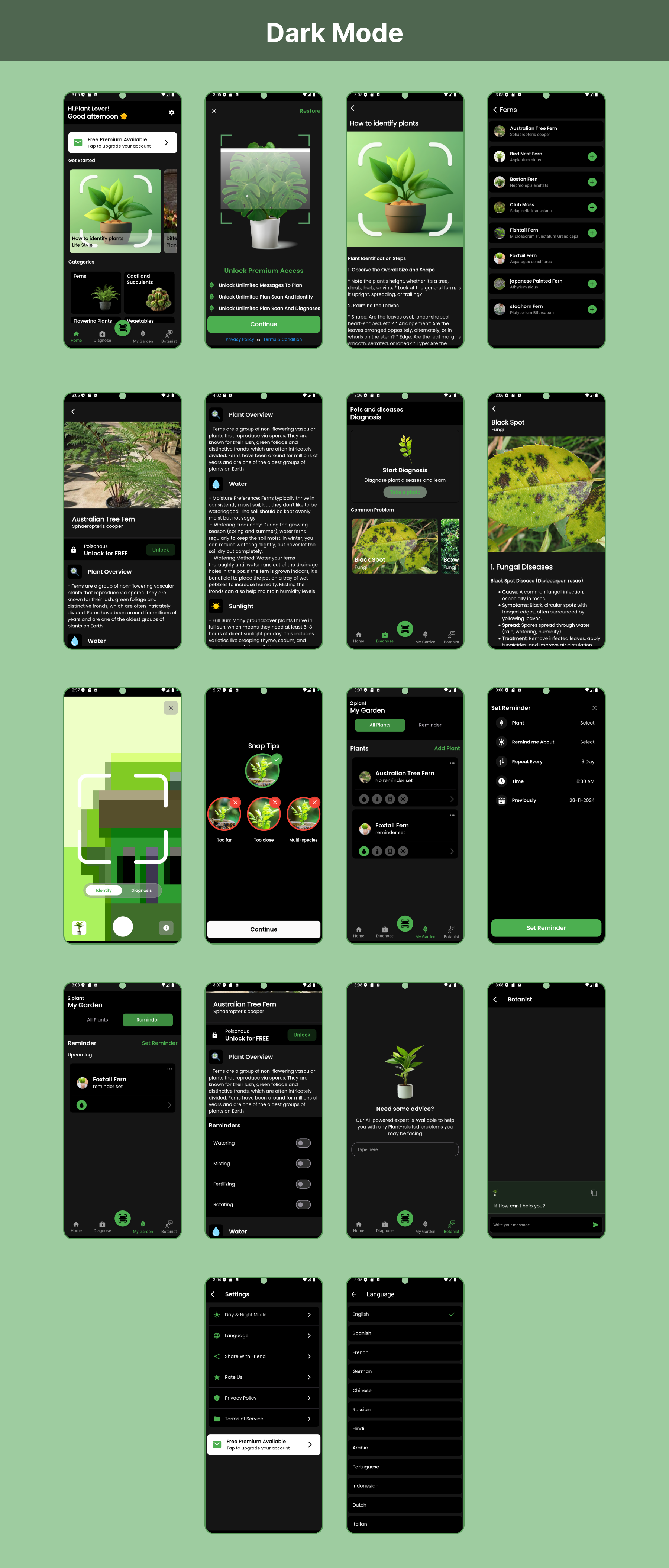 Plant AI - Plant Identifier | Plant Care | Flutter Android/iOS Full Application | Premium Plan - 4