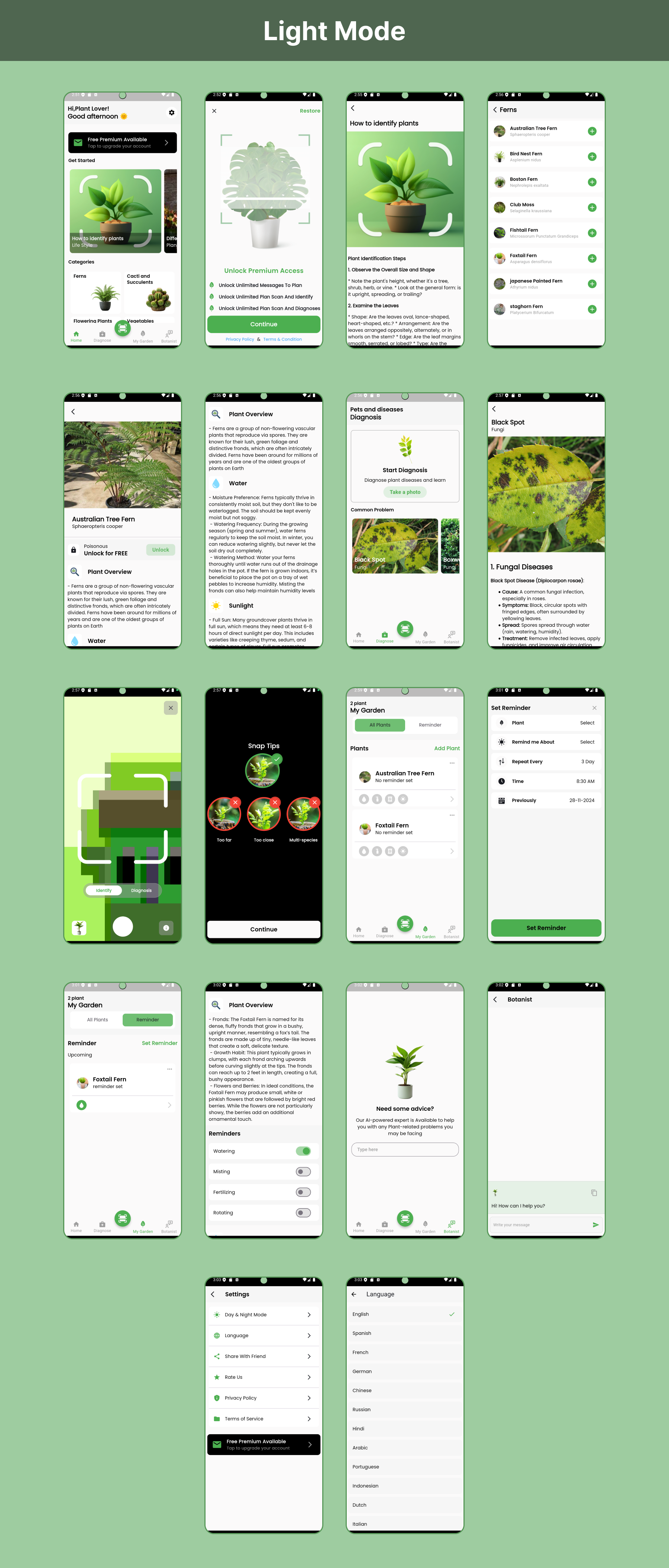 Plant AI - Plant Identifier | Plant Care | Flutter Android/iOS Full Application | Premium Plan - 3