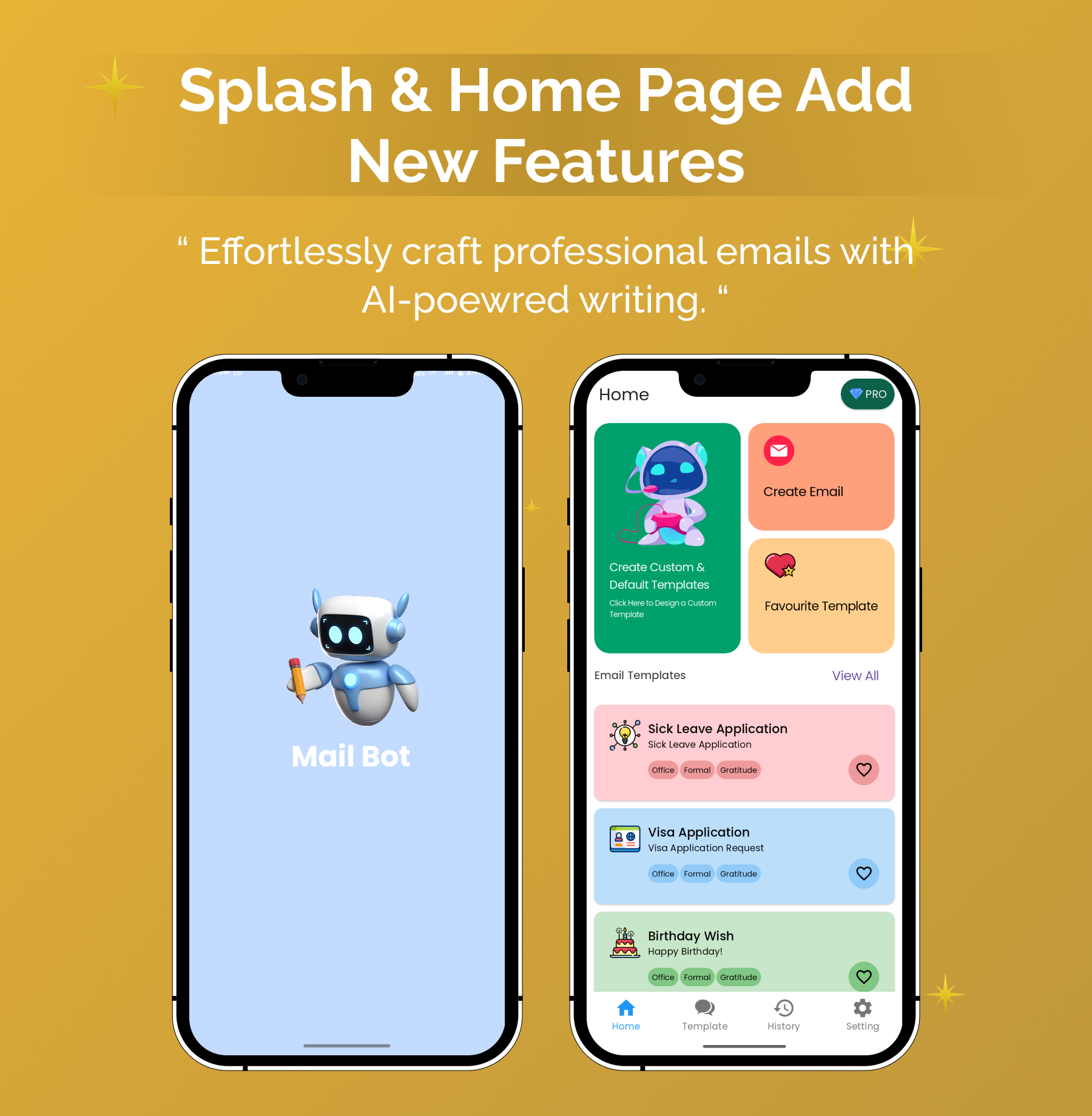 MailBot AI Email Writer | Flutter Android/iOS Full Application | Premium Plan