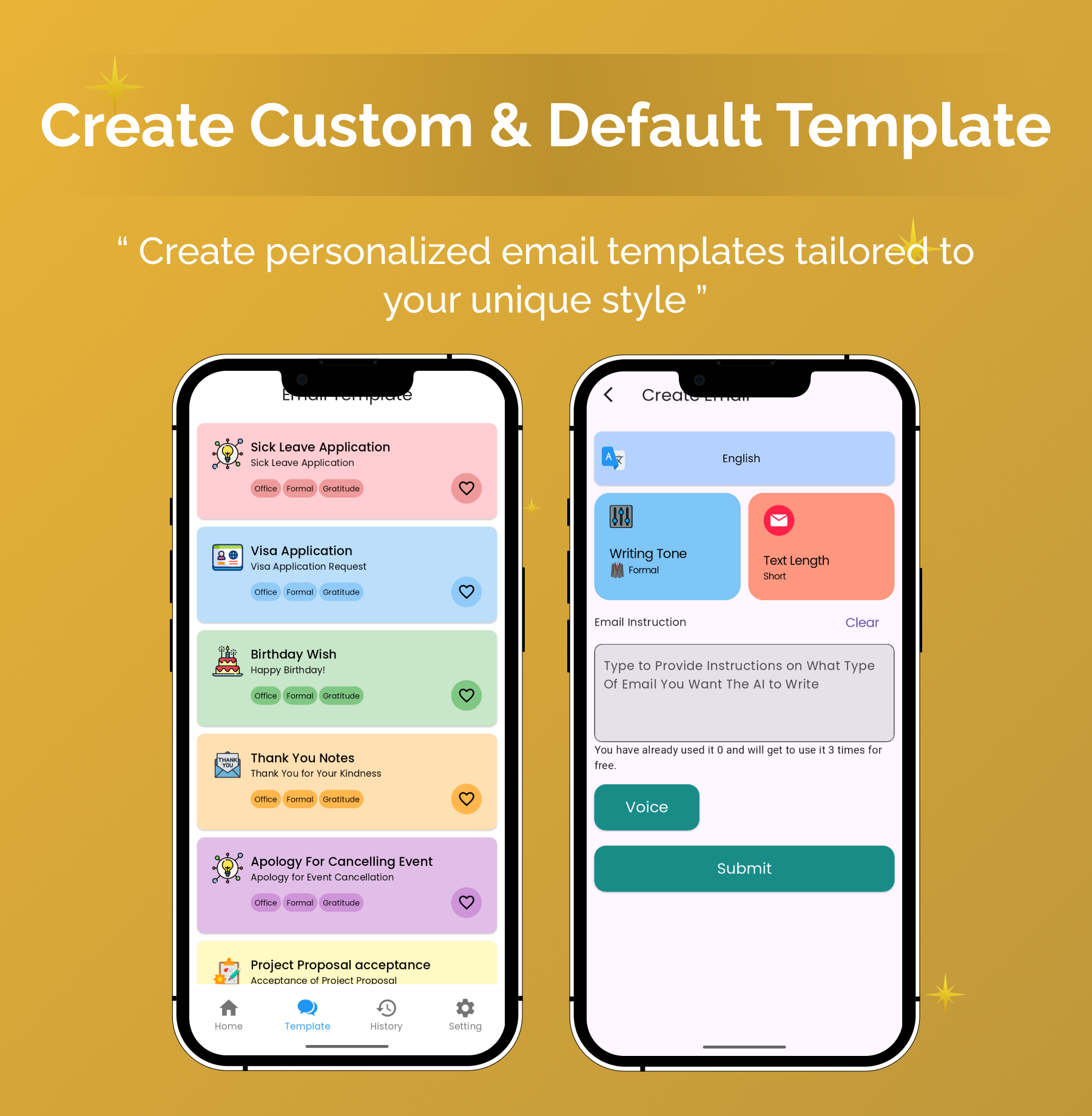 MailBot AI Email Writer | Flutter Android/iOS Full Application | Premium Plan