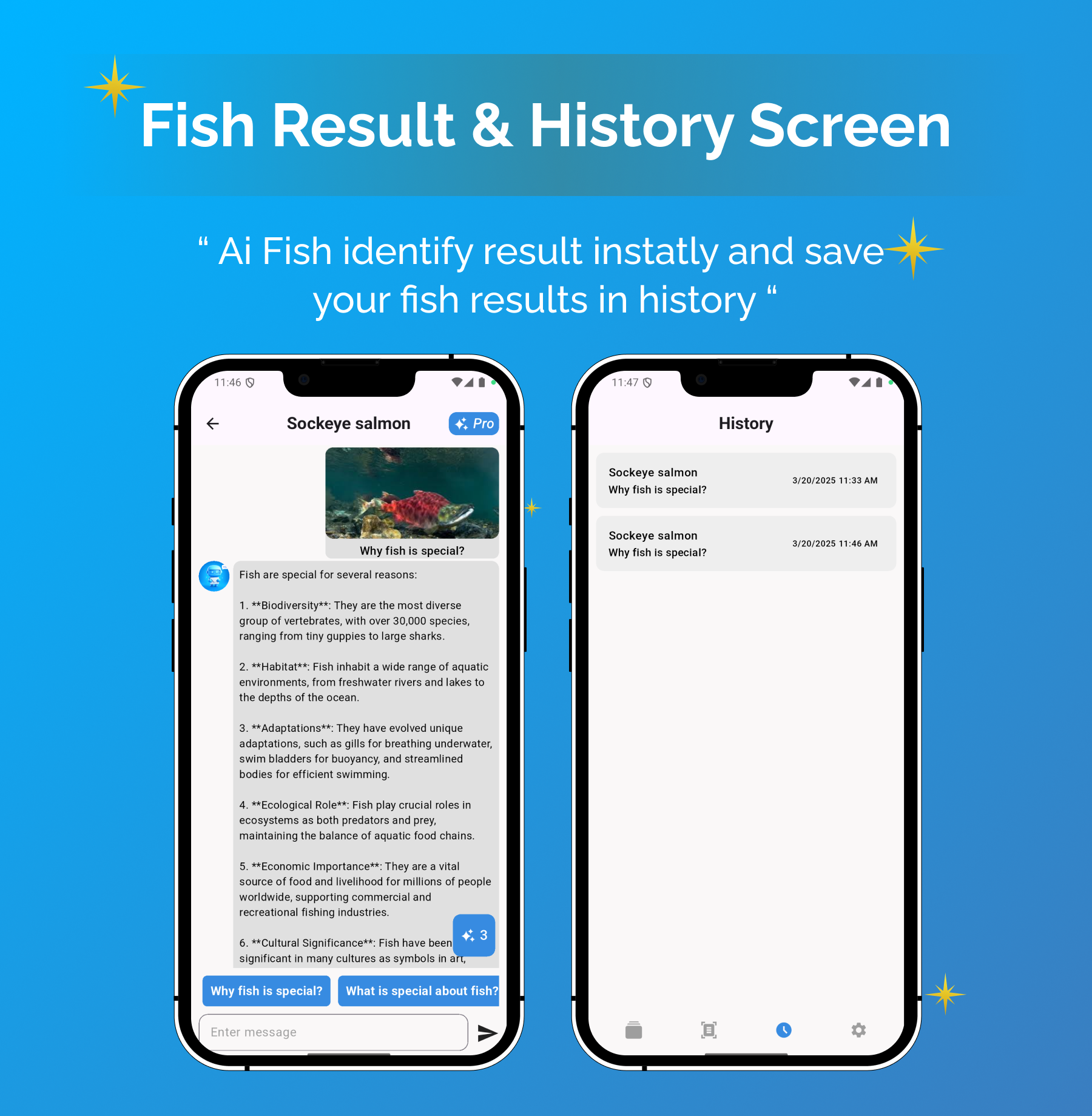 AI Fish Indetifier | Flutter Android/iOS Full Application | Premium Plan