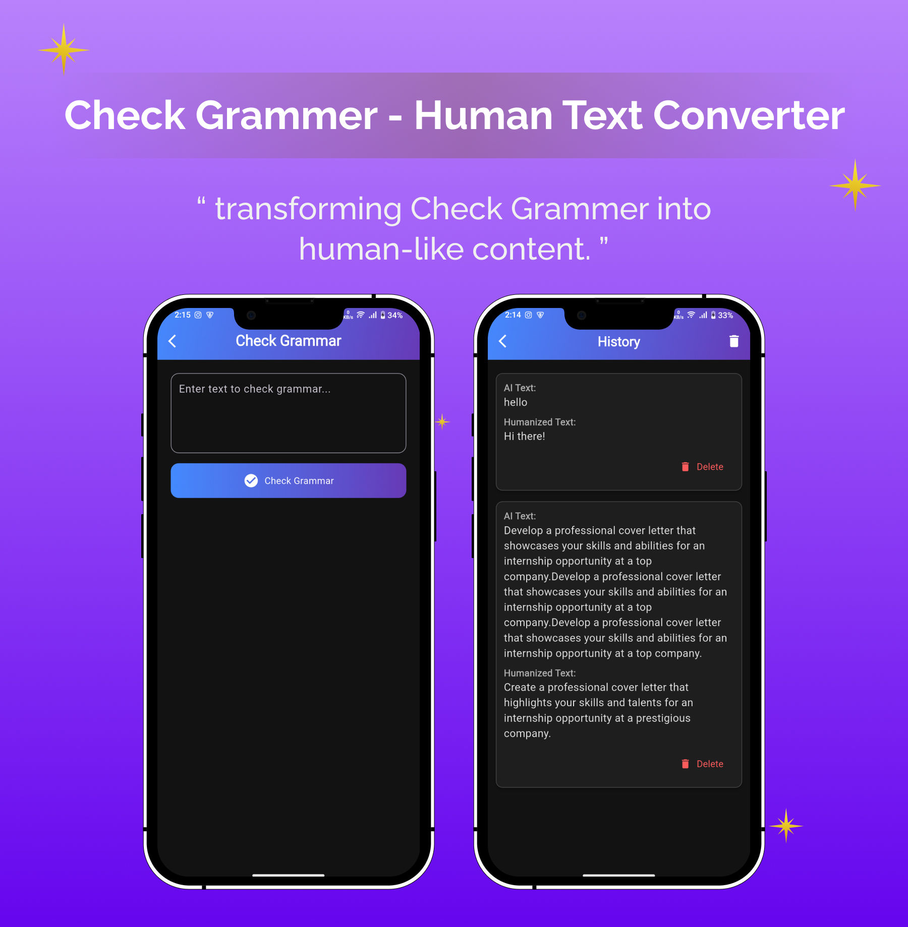 Humanize AI | Summarize AI | Flutter Android/iOS Full Application | ADMOB | Premium Plans - 8