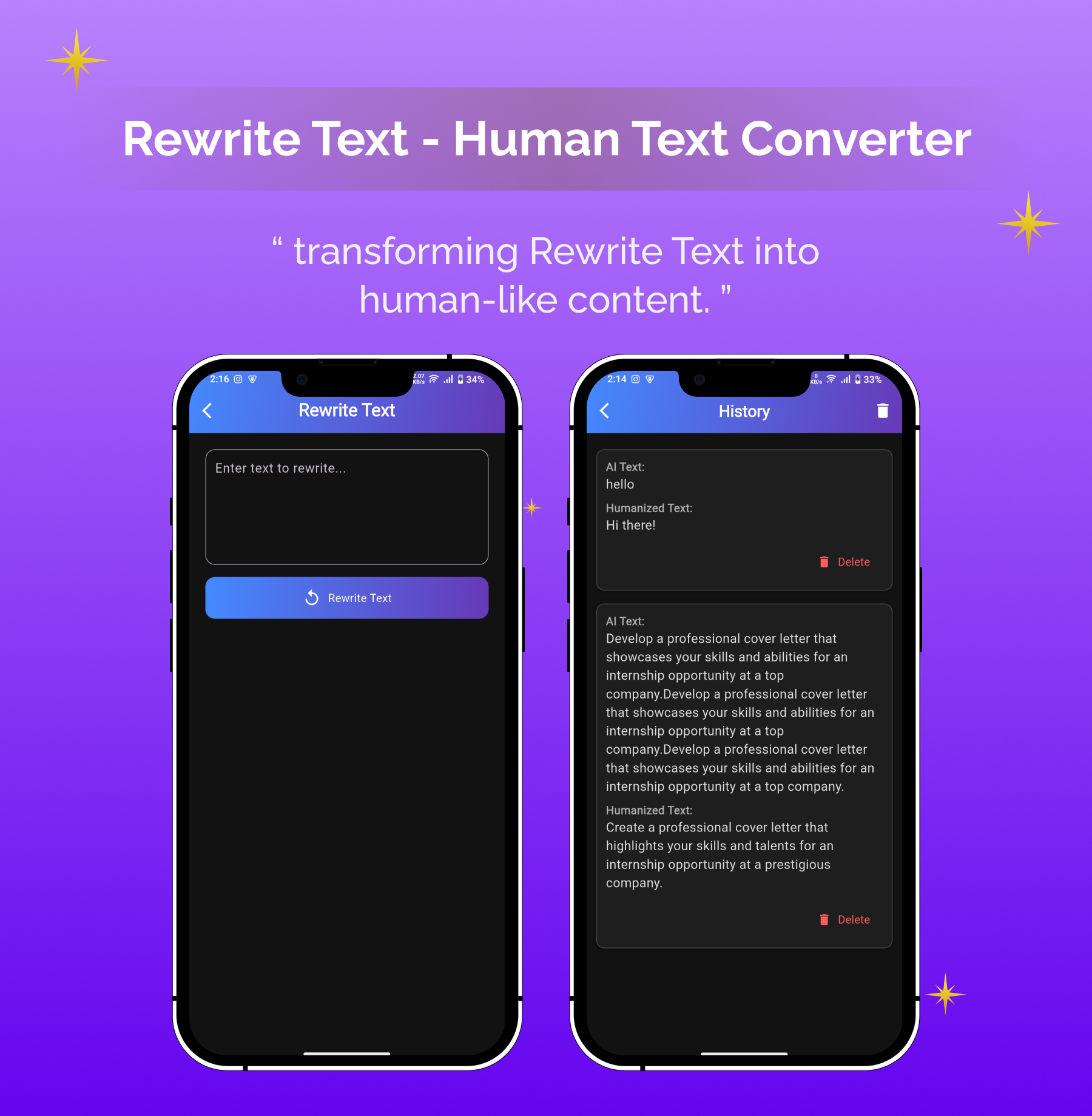 Humanize AI | Summarize AI | Flutter Android/iOS Full Application | ADMOB | Premium Plans - 9