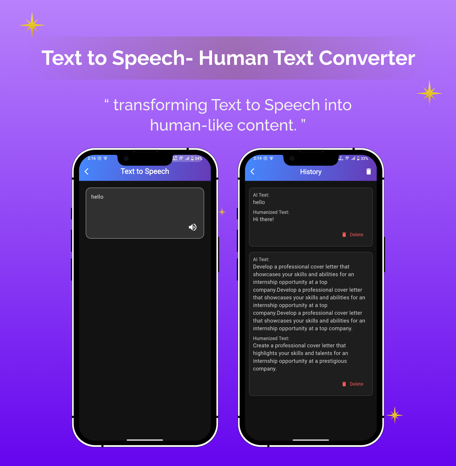 Humanize AI | Summarize AI | Flutter Android/iOS Full Application | ADMOB | Premium Plans - 10